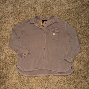 Women’s Carhartt Oversized Waffle Knit Shirt Size XL